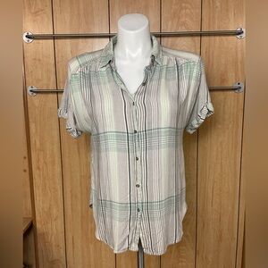 Universal Thread Striped Button-Down Shirt SZ - L